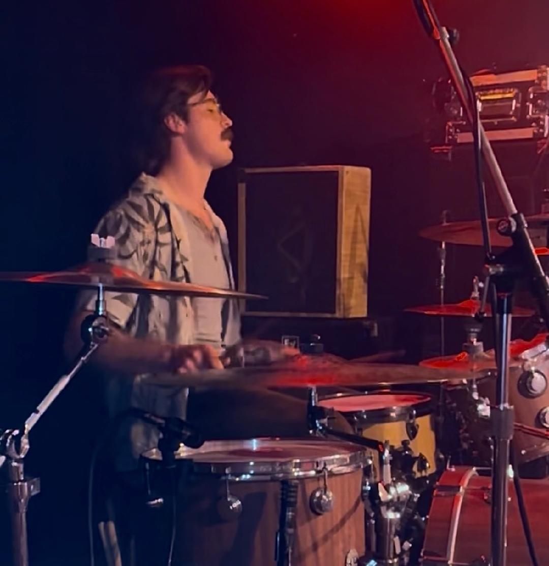 River Shaw on drums